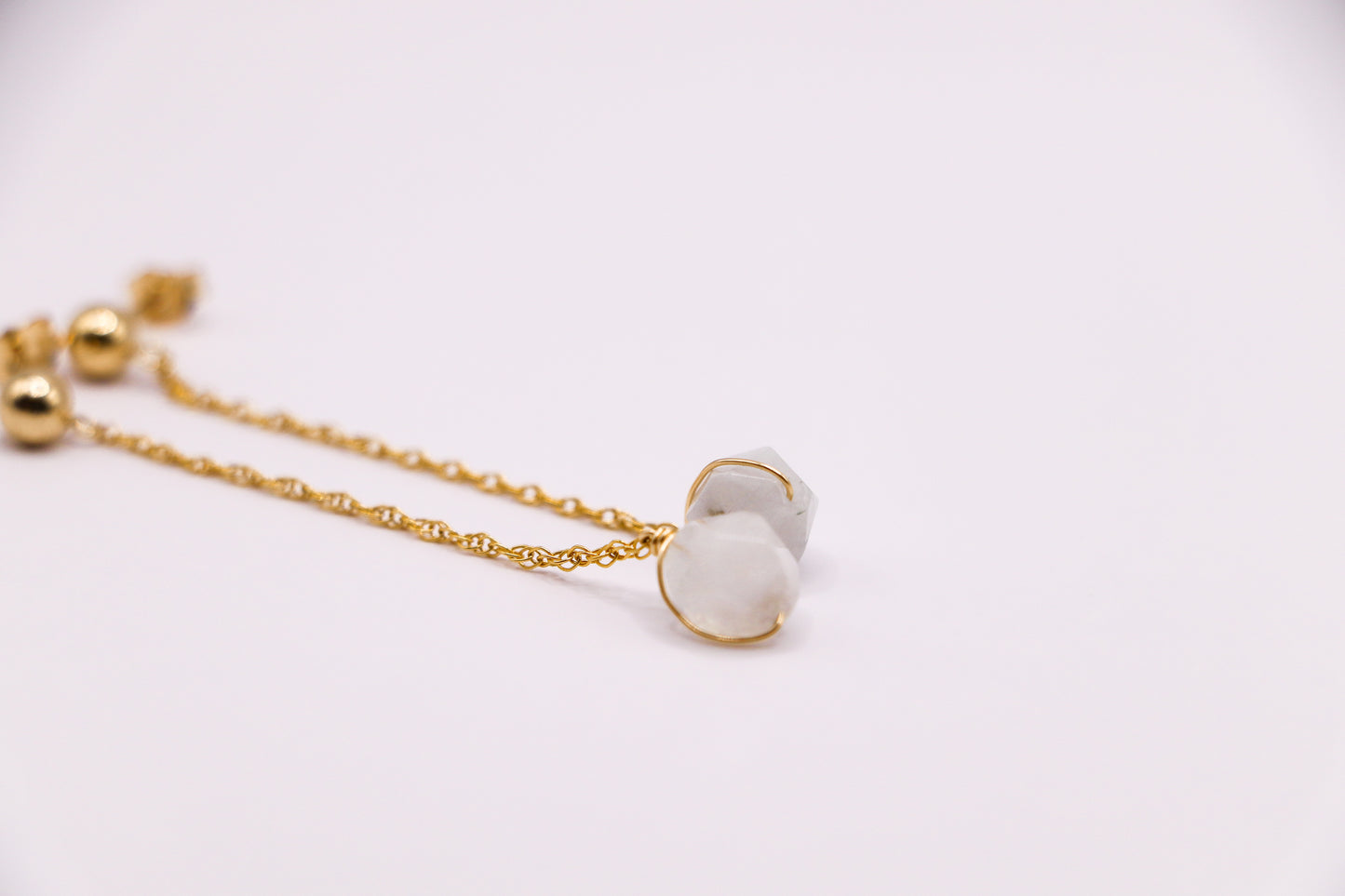 Selene Earrings - Moonstone