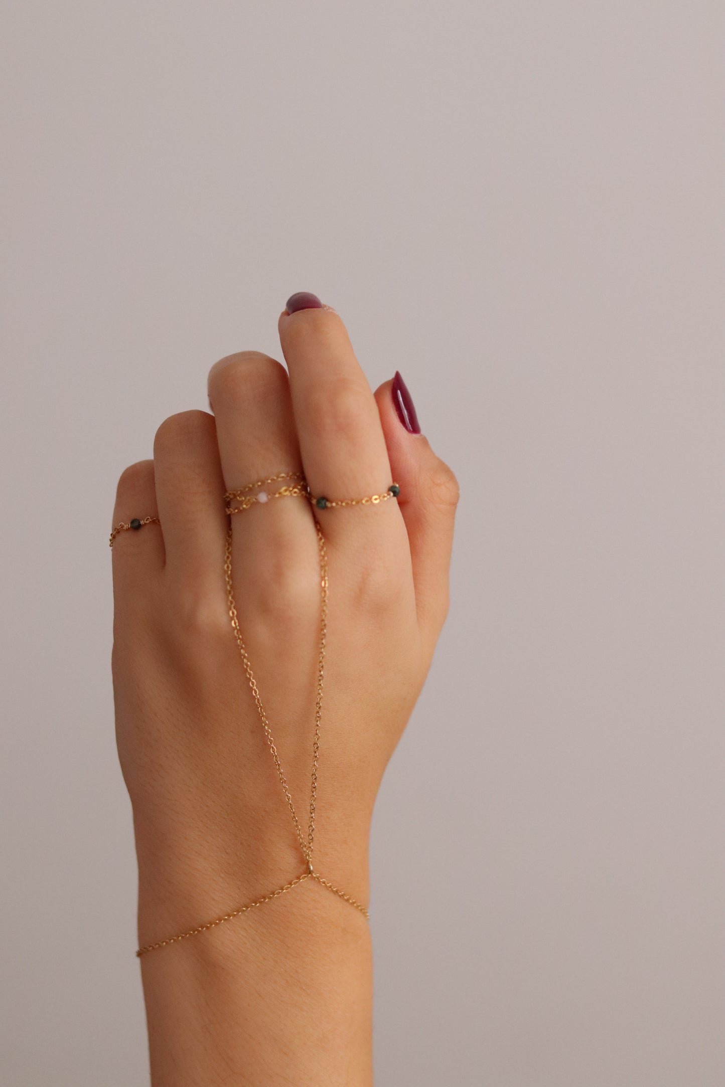 Chaîne de main Line – Or laminé 14k