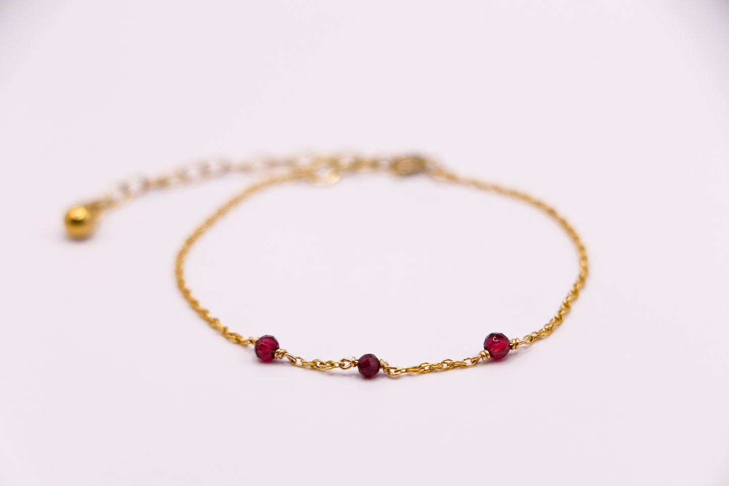 Bracelet en pierre naturelle : grenat