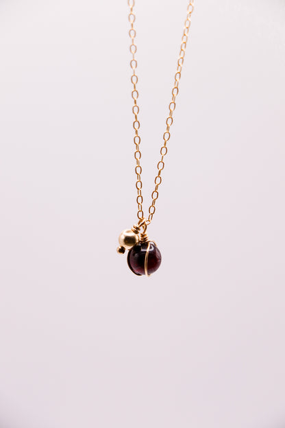 Collier Lou - Grenat