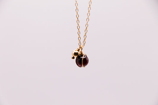 Collier Lou - Grenat