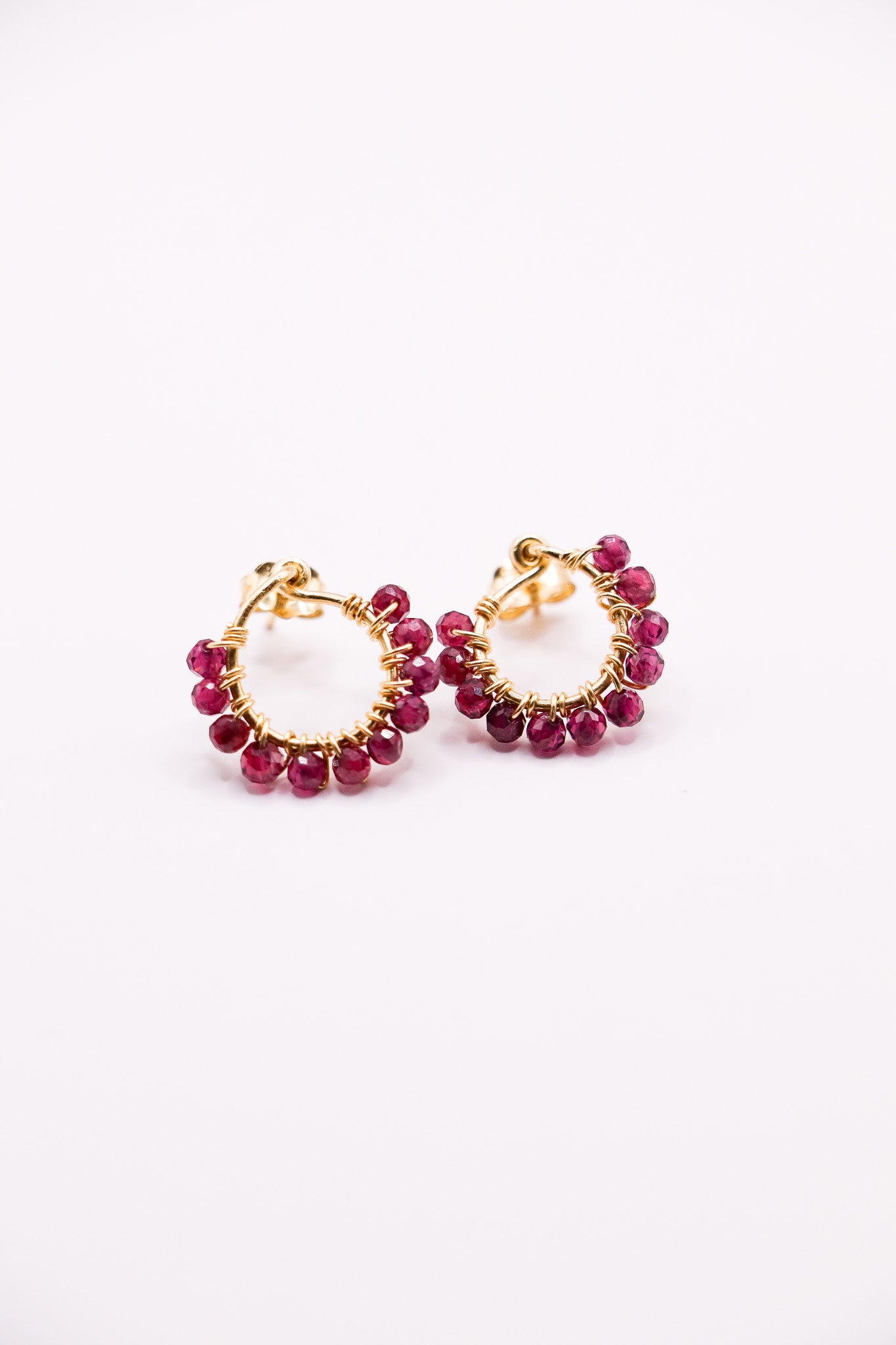 Boucles d'oreilles Celine - Grenat